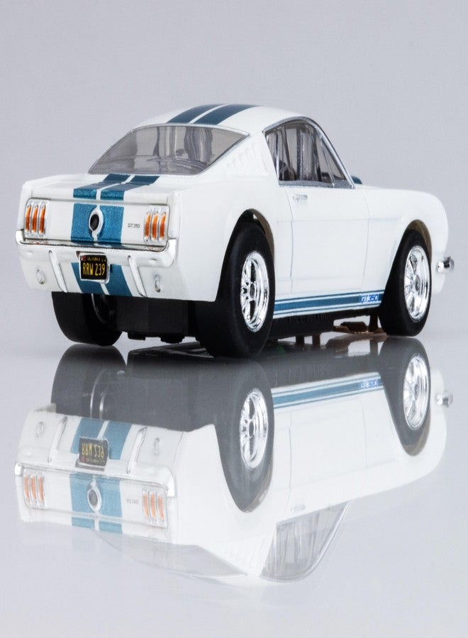 AFX 22068 1965 Shelby GT35 White / Blue HO Scale Slot Car - Image 5